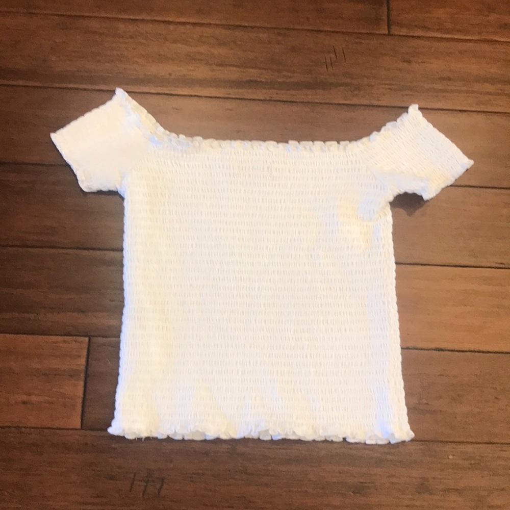 Off shoulder stretchy tight-fit top